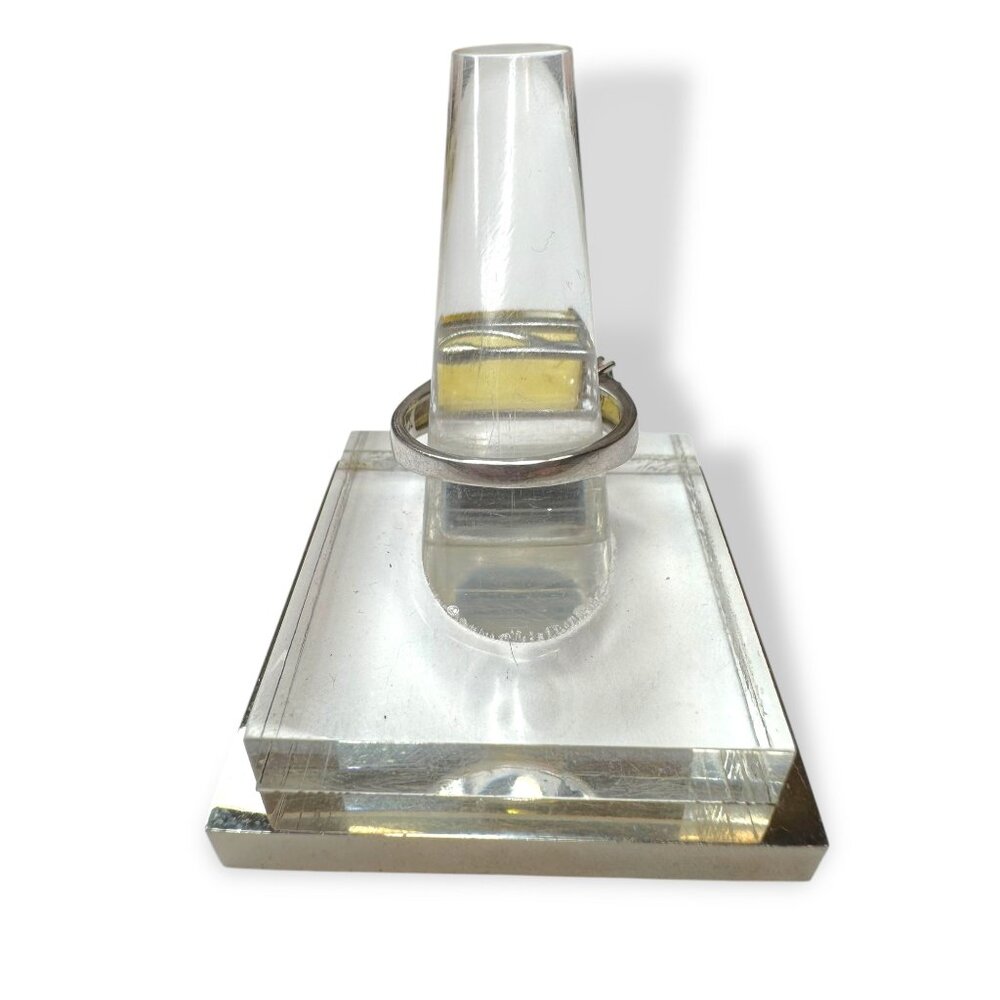 Sterling Silver Ring With Citrine & White Spinel Size 10.5 - Picture 4 of 8